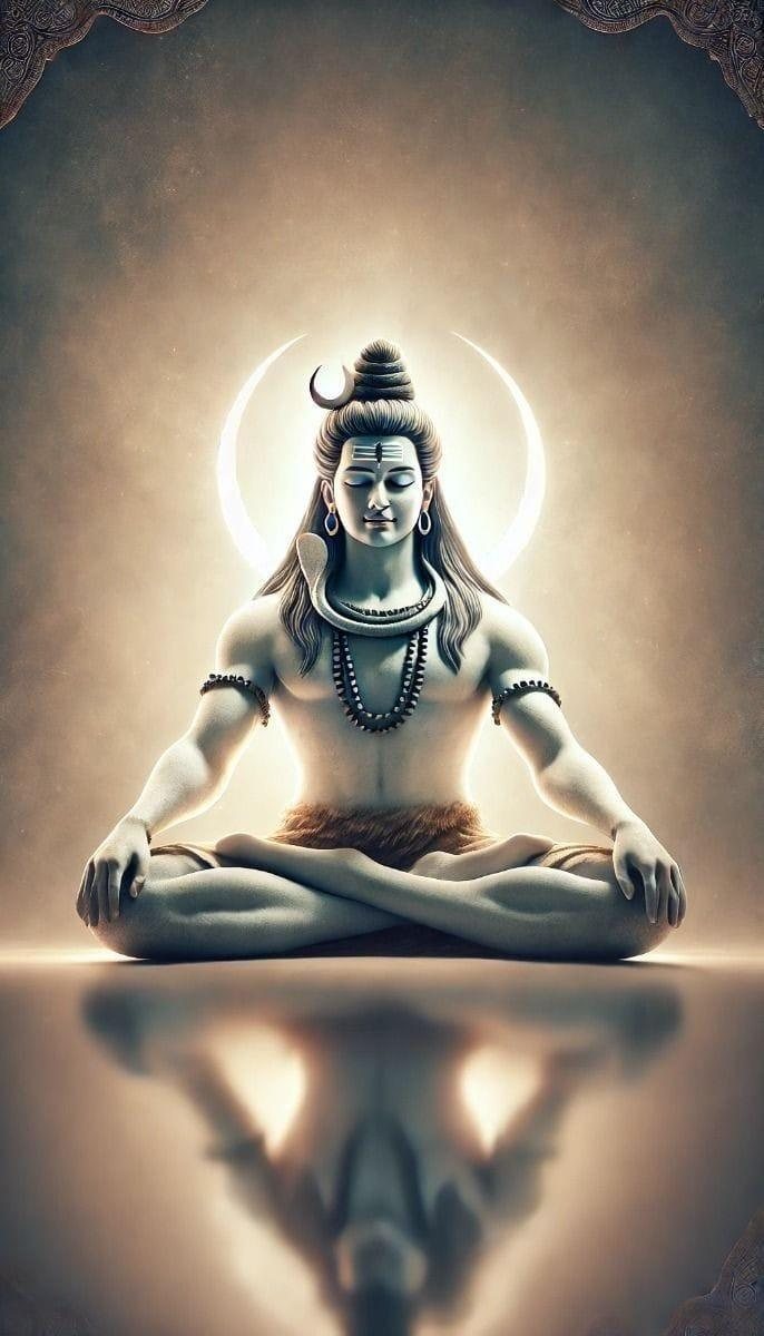 Lord Shiva in meditation